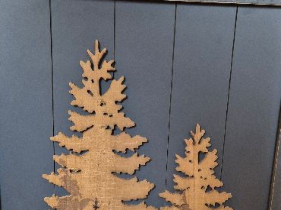 Cadre bois Fôret ...